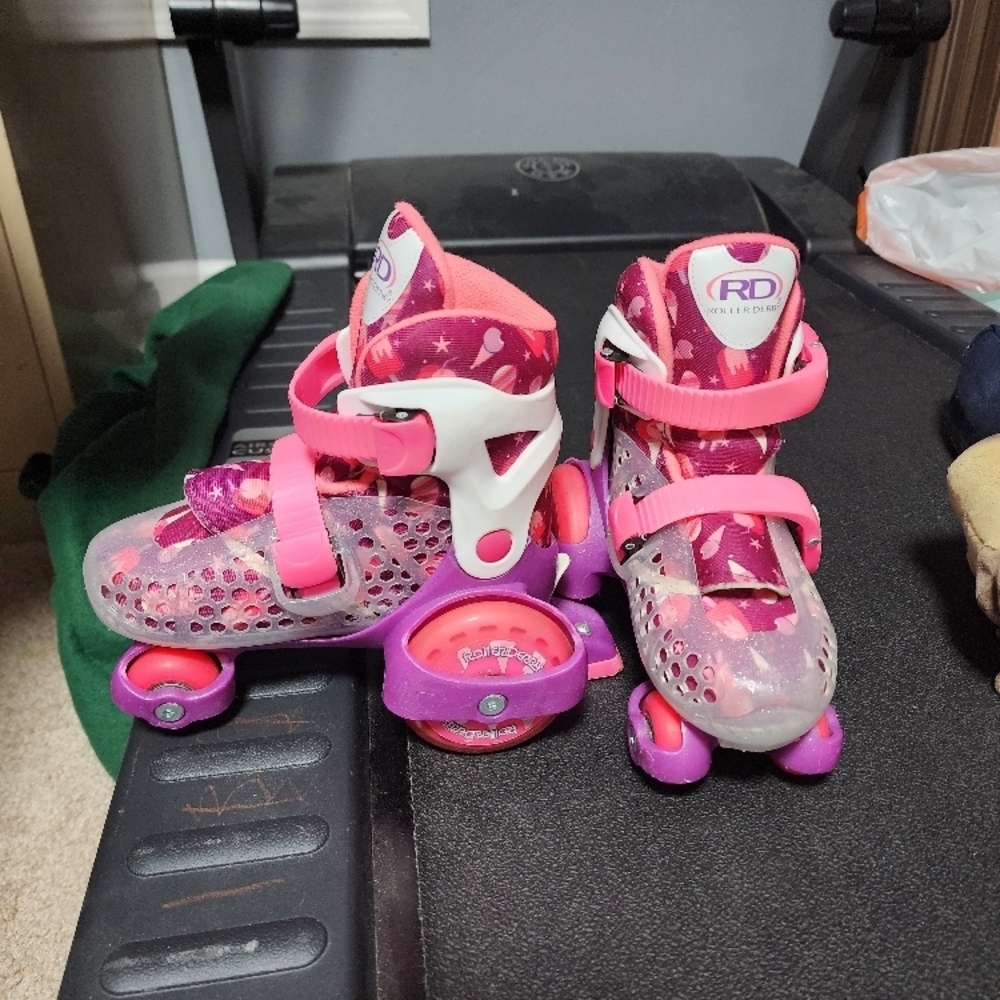 RD Pink and Purple Roller Skates